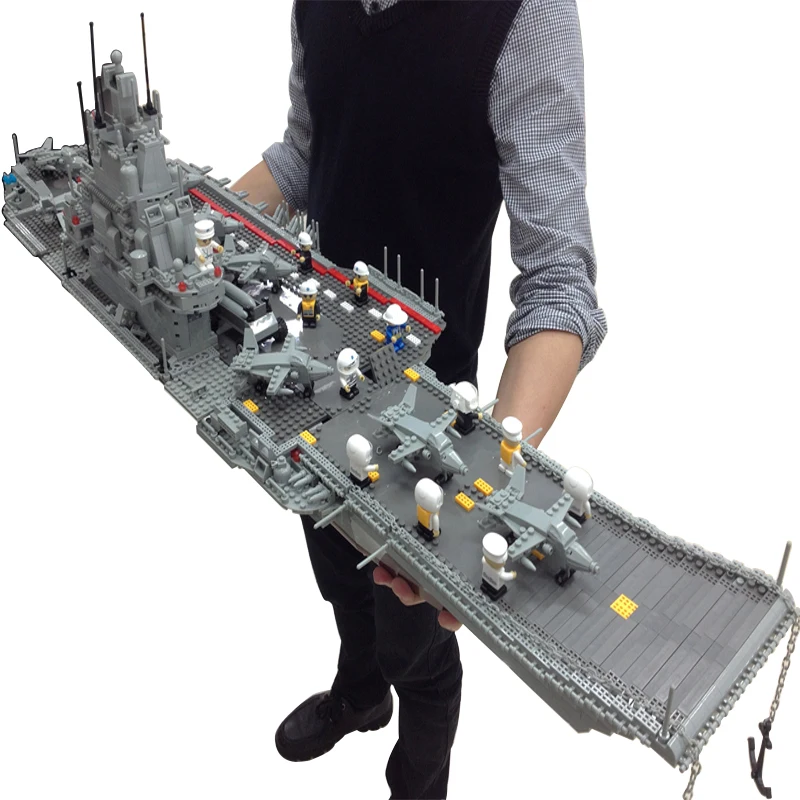 Banbao 8419 Military Series Aircraft Carrier 3016 pcs Plastic Building Block Sets Educational DIY Bricks Toys for children