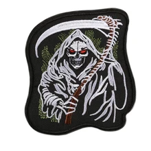 Индивидуализированные вышитые заплатки Утюг-на/пришить, Байкер Панк железо на куртки джинсы индивидуальная нашивка фабрика