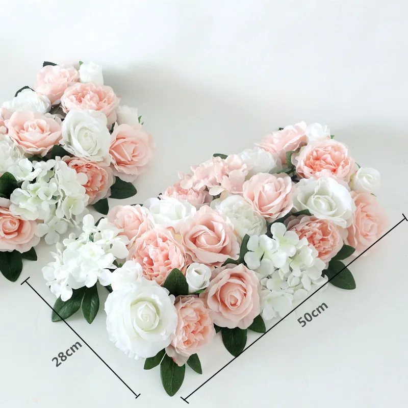 Flone Artificial Flower Row DIY Silk Flower Hydrangea Peony Rose Flower Wedding Arch Road Lead Home Hotel Party Decor DIY Flores (6)
