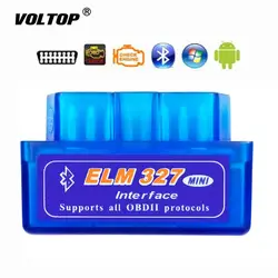 2019 Супер Мини ELM327 Bluetooth V1.5 OBD2 автомобильный диагностический инструмент ELM 327 Bluetooth для Android/Symbian для OBDII протокол