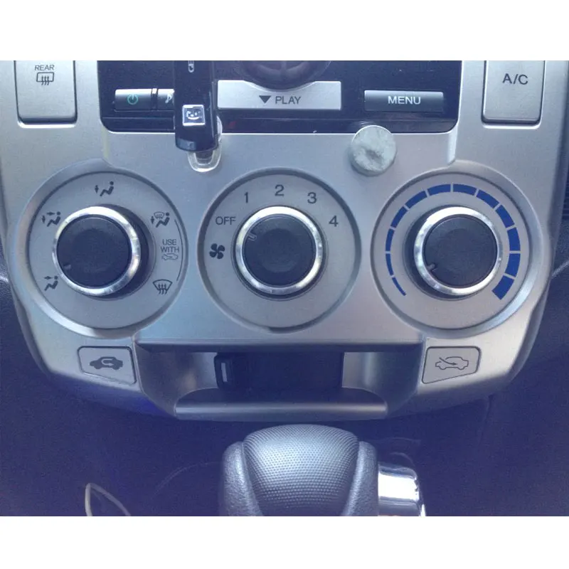 3 шт./компл. Алюминий сплава Кондиционер AC Ручка тепла Управление кнопка включения ручка для Honda City 2009-2013 стайлинга автомобилей