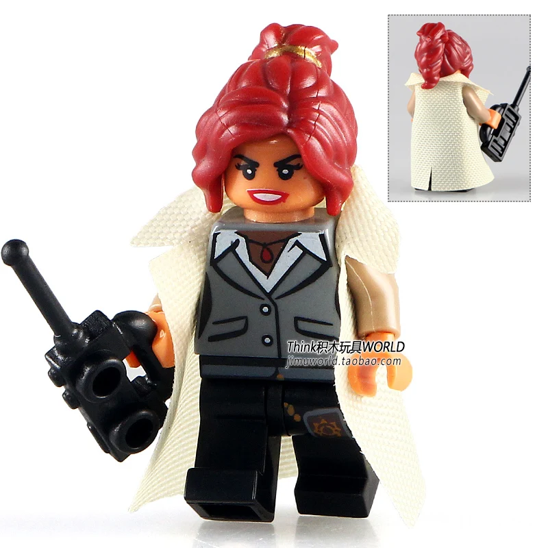 

Single Sale 2017 The BATMAN MOVIE Barbara Gordon with Cape SUPER HEROES Building Blocks minifig Figures diy Toys Gifts