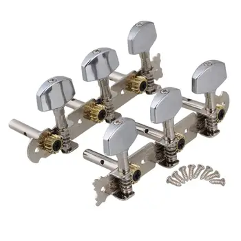 

1R1L Guitar Tuning Pegs Tuner Machine Heads Chrome for Classical Guitar For Guitar Tuning Pegs Tuner with Chrome Tip