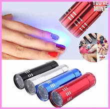 Professional Gel Nail Dryer UV Lamp Nail Dryer Portable Mini LED Flashlight For Nail Gel 15s Fast Dry Cure Nail Art Dryer tools