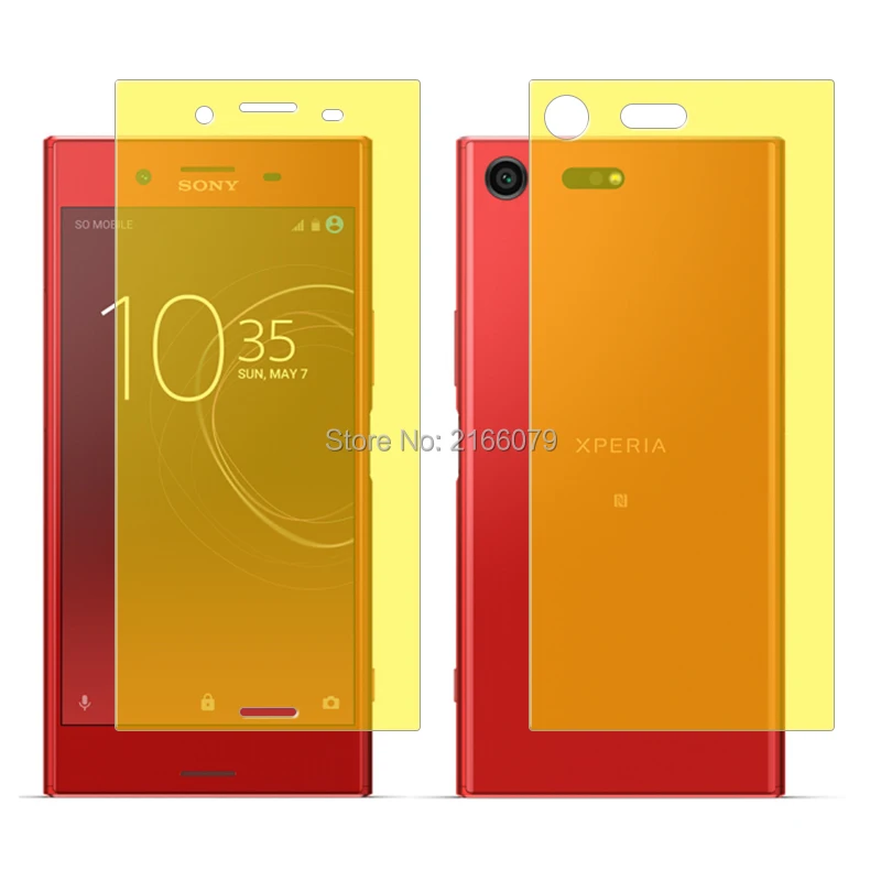 Для Sony Xperia XZ Premium / Dual 5 &quotмягкая ТПУ Передняя и задняя полная защита экрана