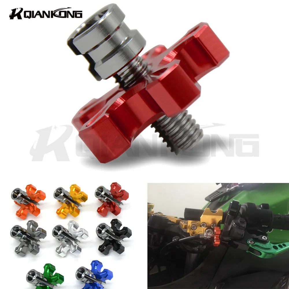 M8/M10 * 1 25 Универсальный мотоциклетный CNC алюминиевый кабель сцепления проводной