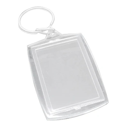 

50 Key Chains&Key Rings with Transparent Picture Frames