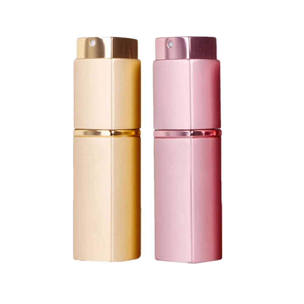 

2 Colors 20ml Mini Portable Refillable Perfume Atomizer Spray Bottles Empty Bottles Square Cosmetic Containers Bottles Gifts