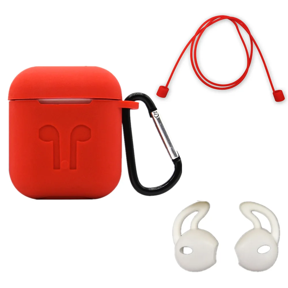 Five-piece Earphone Accessories For Apple Airpods Earbud Case Storage Box Soft Waterproof Silicone Mini Headset Protective Cover (21)