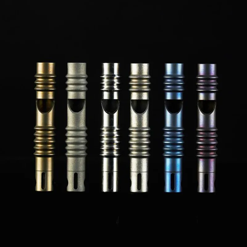 Whistle EDC Titanium Alloy TC4 Outdoor Camping Emergency Survival High Frequency Safety Survival Popping Animal Training Whistle EDC Titanium Alloy TC4 Outdoor Camping Emergency Survival High Frequency Safety Survival Popping Animal Training