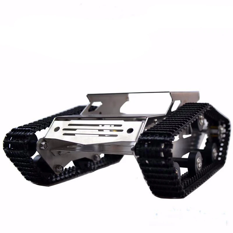 

Robot Tank Car Metal Frame With DC Motor Caterpillar Crawler Chassis For DIY Robotic Model Robotics Experiment RC Toy Remote Kit