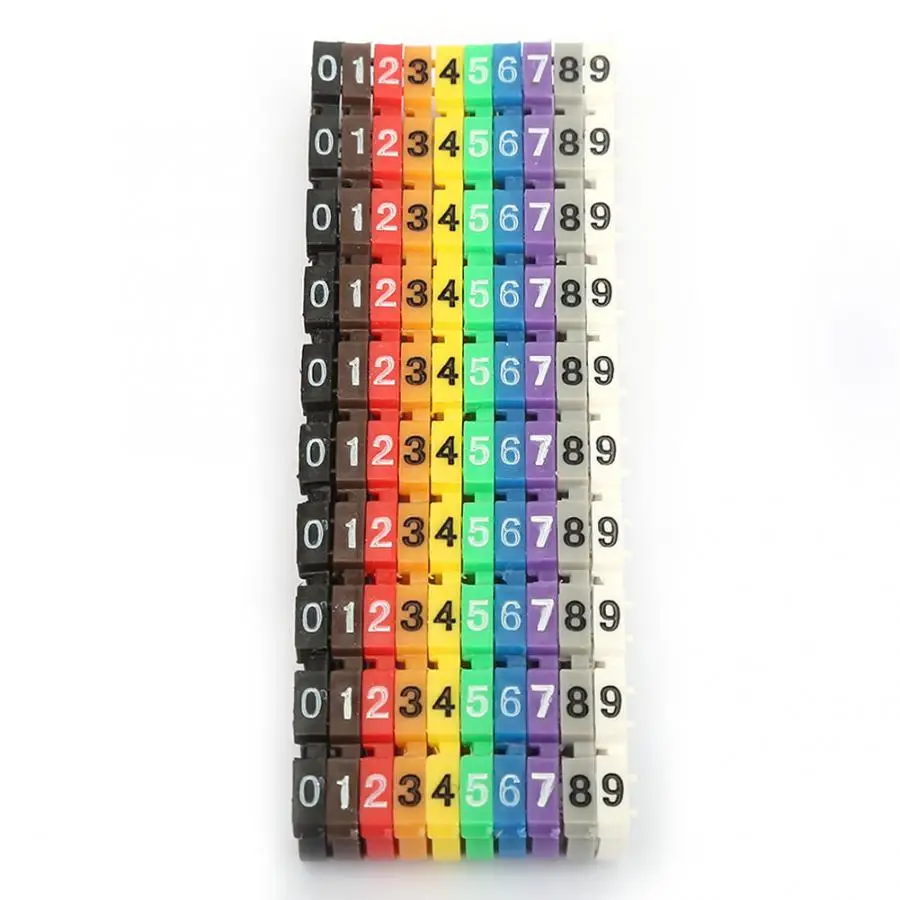 

Digital Number Tube Wire Number Label Tube Cable Marker Colorful