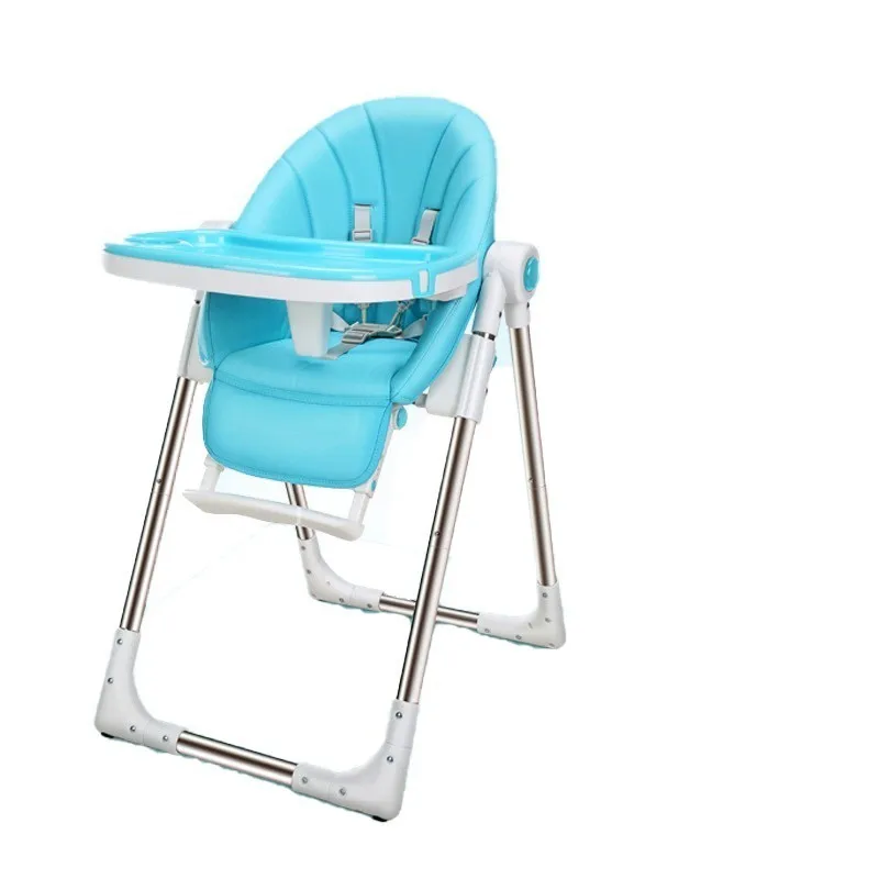 

High Quality Safe C-3 Protection plastic Feed Eating Kid Highchair Chair Multifunctional Folding With Table Adjustable Baby Seat