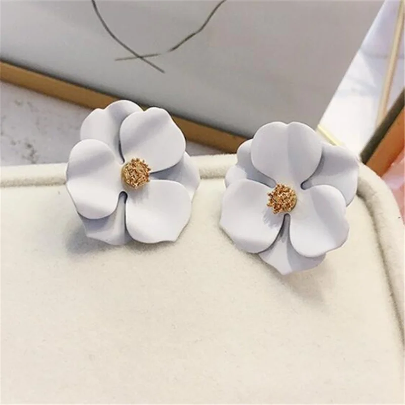 Ufavoirte корейский стиль милые цветочные серьги-гвоздики для женщин новые модные красивые серьги Femme Brinco ювелирных изделий