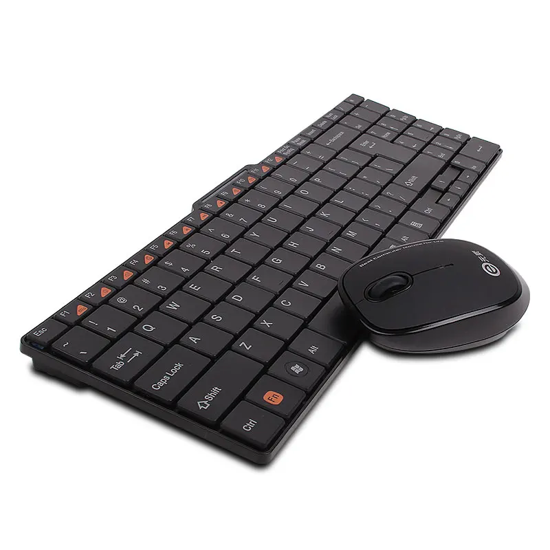

2.4GHz Super Slim Wireless keyboard and mouse set Chocolate Keys Multimedia Combo Set Small Mouse for Computer Desktop PC E300