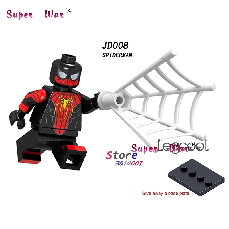 

1PCS model building blocks action superheroes Spiderman classic learning education diy toys for children gift