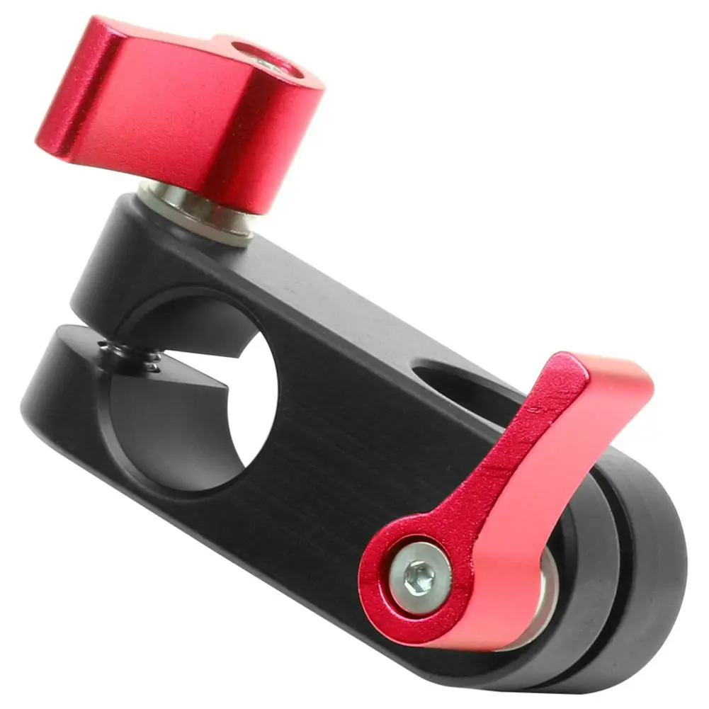 90 Degree Right Angle 15mm Rod Rig Clamp Adapter for 5D2 5D3 A7sGH4 DSLR Camera Photography System Photo Studio Handgrip Monit