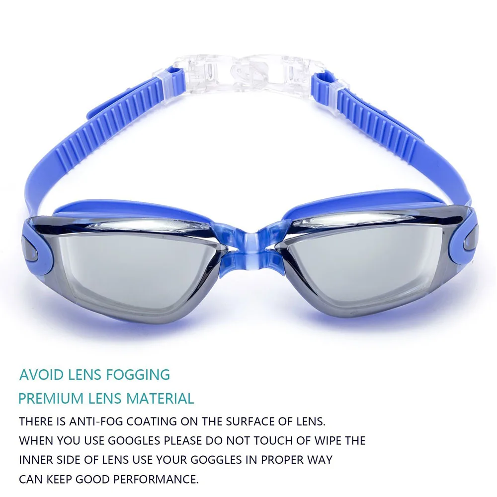 Professional Swimming Goggles With Hat and Ear Plug Nose Clip Suit Waterproof Swim Glasses anti-fog Sport Swim Eyewear