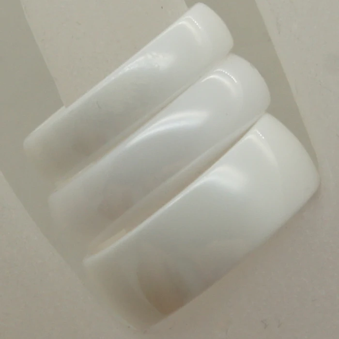 

5mm width classic dome white hi-tech scratch proof ceramic ring 1pc