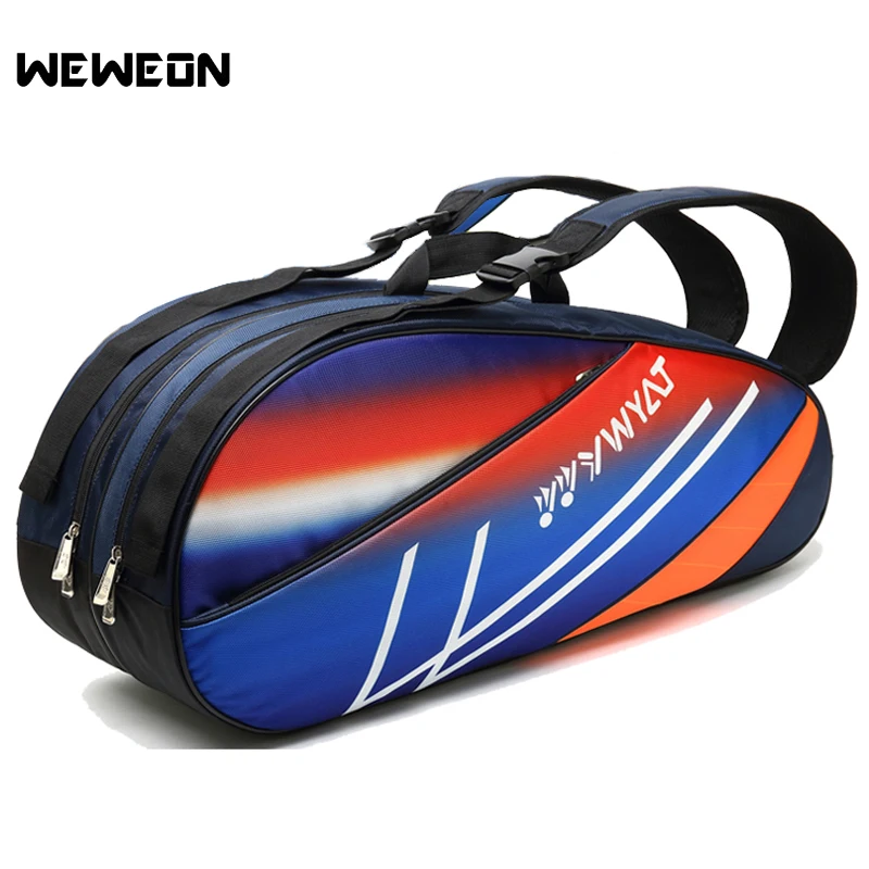 Яркая большая теннисная сумка 6-8 шт., спортивный рюкзак для тенниса, Спортивная ракетка для бадминтона, сумка на плечо для обуви, сумка на плечо