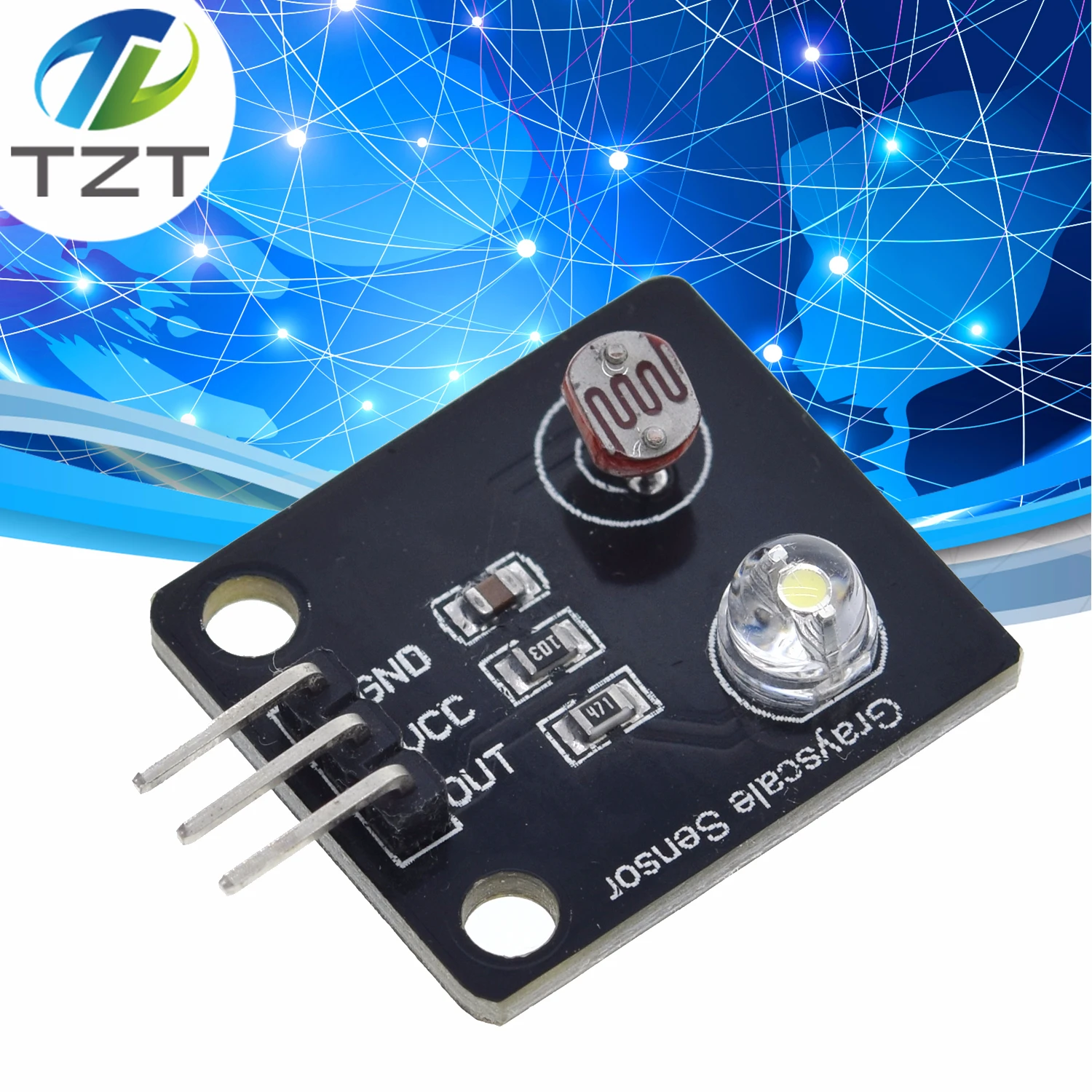 

Photosensitive resistor Light Sensor Analog Grayscale Sensor Electronic Board Line finder tracking module For Arduino DIY Kit