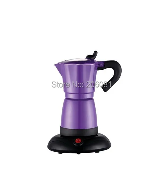 Electric moka coffee pot/mocha coffee pot with high quality,and perfect gift for everyone