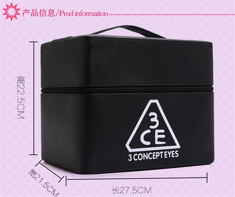 Professional Black Cosmetic Case Bag Large Capacity Portable Women Makeup Cosmetic Bags Storage Travel Bags Professional Black Cosmetic Case Bag Large Capacity Portable Women Makeup Cosmetic Bags Storage Travel Bags