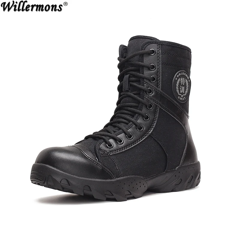 mens high top military boots