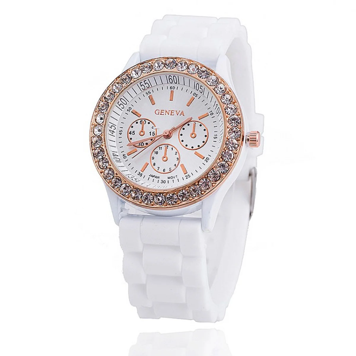 Geneva Casual Watch Women Crystal Dress Watch 2017 Quartz men Silicone watches Unisex Wristwatch Sports watch relogio feminino