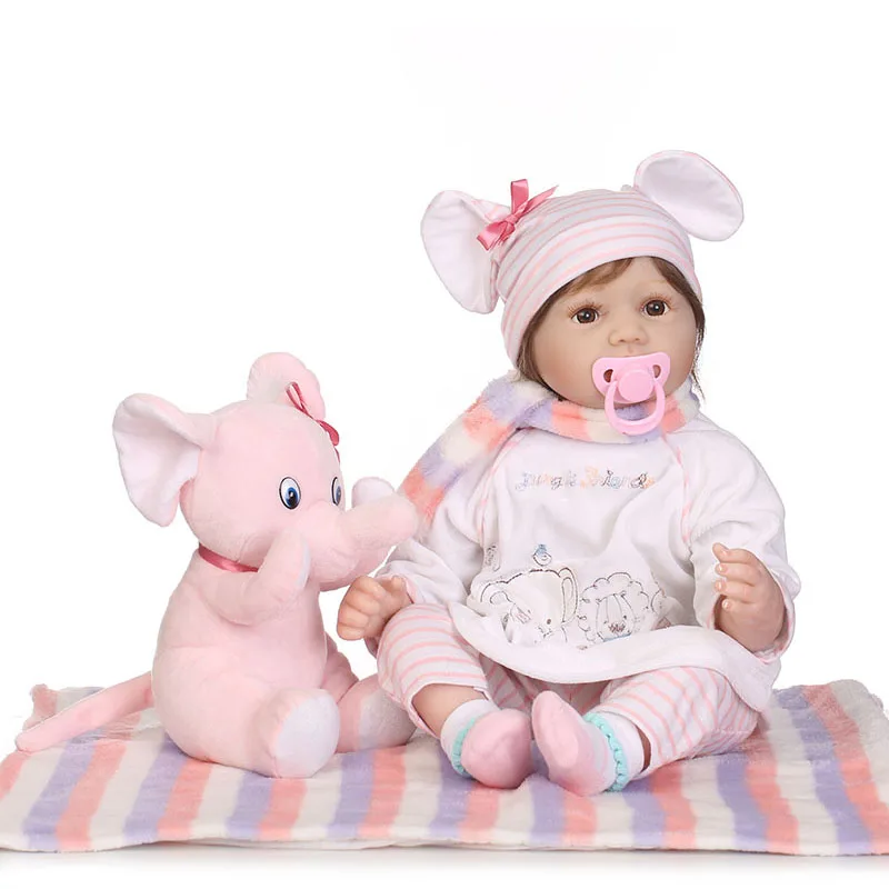 

55cm Jointed Reborn Doll Lifelike Newborn Baby Dolls for Kids Playmate Christmas Gift YH-17