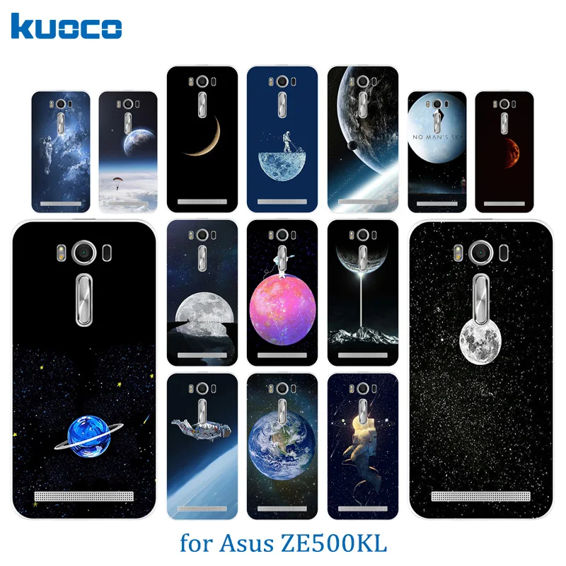 

5.0 inch for Asus ZenFone 2 Laser ZE500KL Silicon Phone Cases Space World Pattern For ASUS Zenfone ZE500KL Clear Soft Back Cover