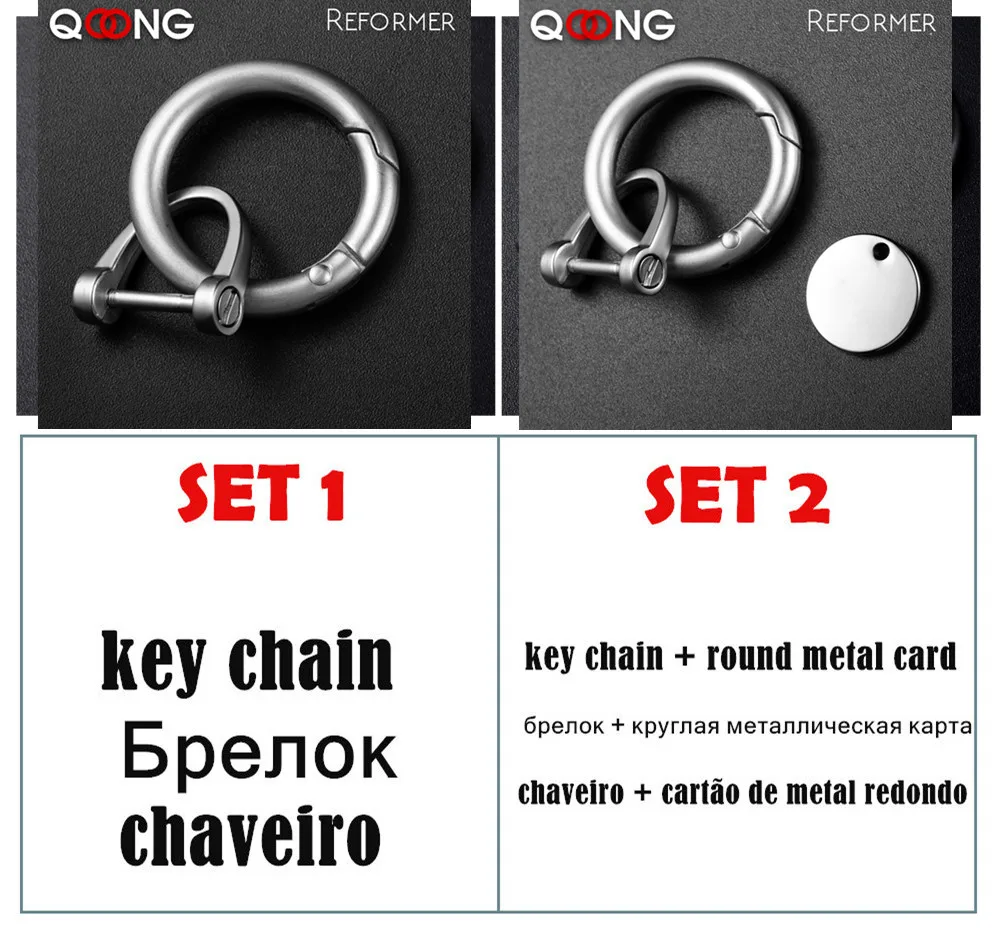 5 Pcs circle round carabiner hook keyring buckle 25mm snap clips keychain EW