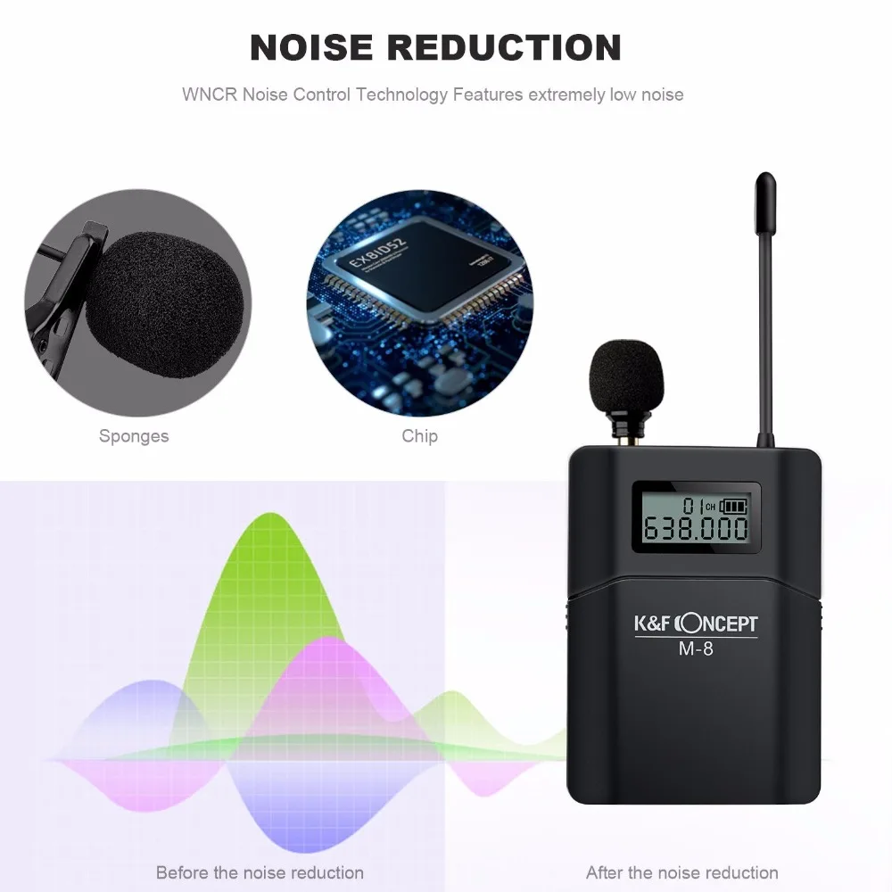 K&F CONCEPT Wireless Camera Microphone