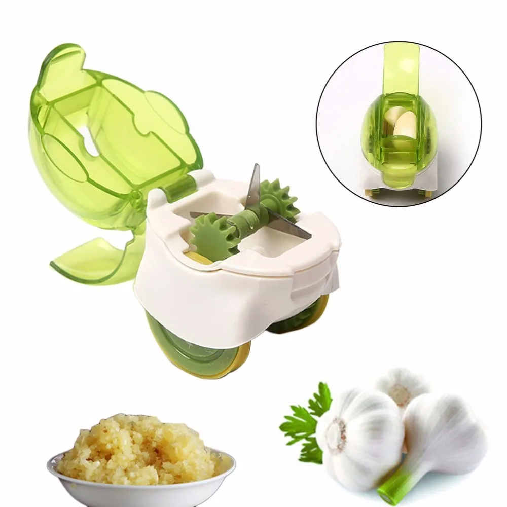 

Creative Mini Rolling Cutter Machine Garlic Chopper Grater Grinding Garlic Ginger Press Kitchen Cooking Accessories Tools