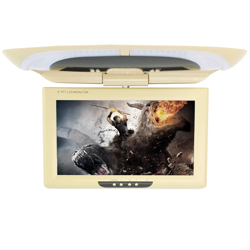 9 дюймовый монитор крыши автомобиля TFT светодиодный экран с AV TV плеером откидные