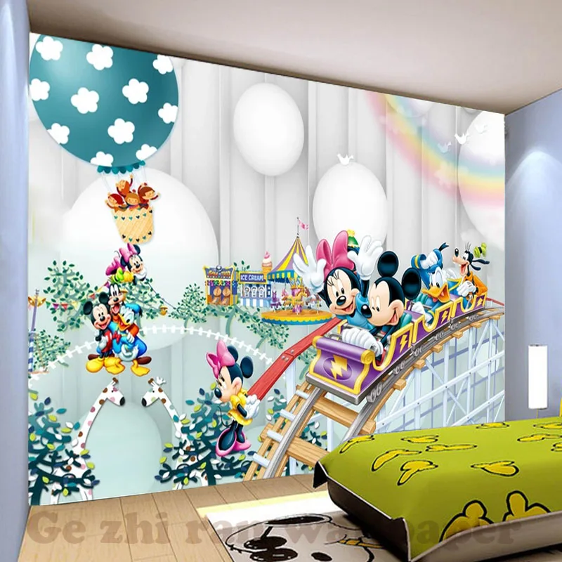 

Gezhiran Custom Mural Wallpaper Children's Room Bedroom Fashion cartoon Background Pictures Wall Decor Kids Wallpaper Roll
