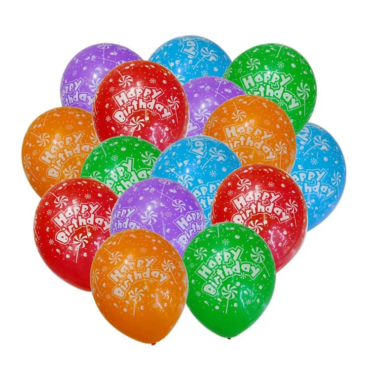 20PCS 12 Inch Multi colorful Latex Balloons Wedding Inflatable Air