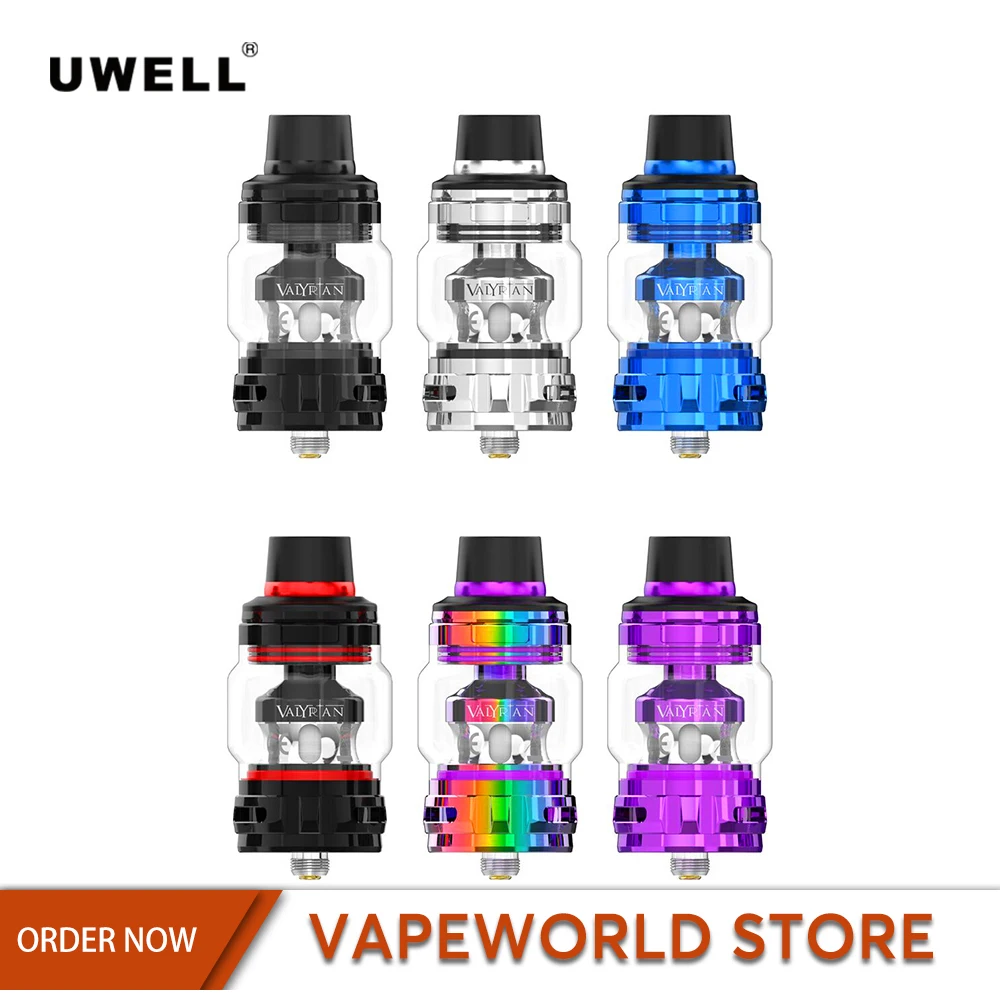 

Original Uwell Valyrian II Tank Atomizer with 6ml Capacity with 0.32ohm UN2 Coil 0.14ohm Uwell 510 Tank VS Uwell Crown 4 Tank