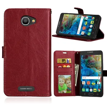 

10pcs/lot arrivels Luxury Leather Wallet Stand PU+TPU Cover Case For Alcatel PIXI 4 (5.0)/POP4S(5.5)/Idol 4 (5.2)/GO PLAY