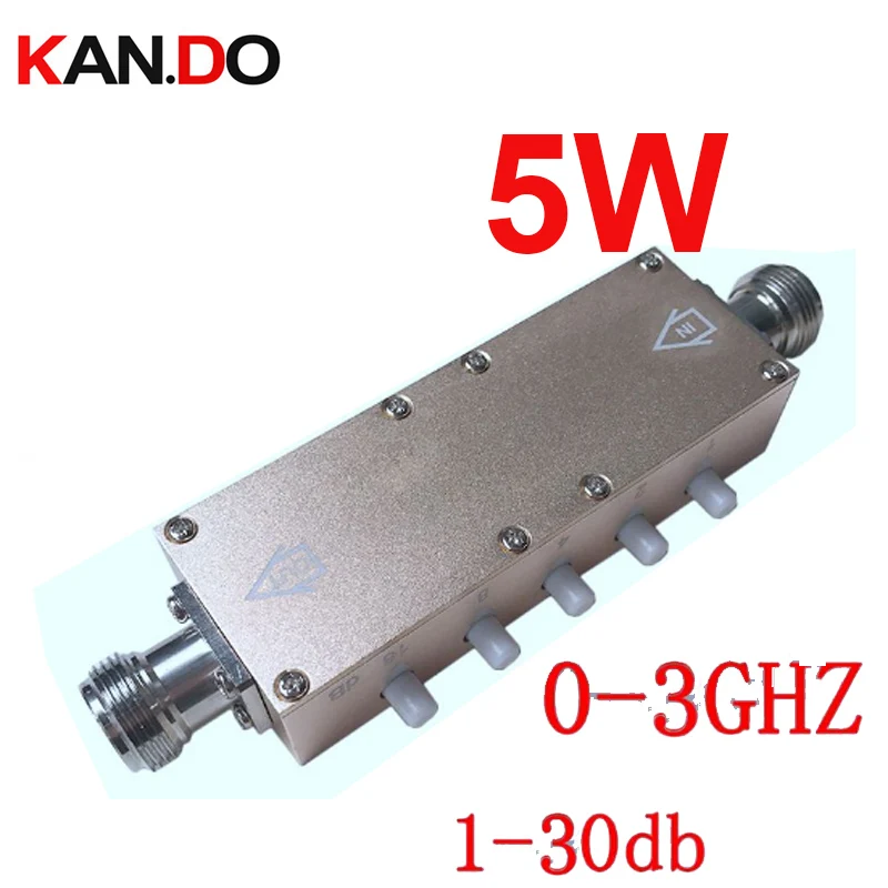 

5W key press 0-30db ajustable radio frequency attenuator n connector DC-3Ghz attenuation connector RF COAXIAL jack Attenuator