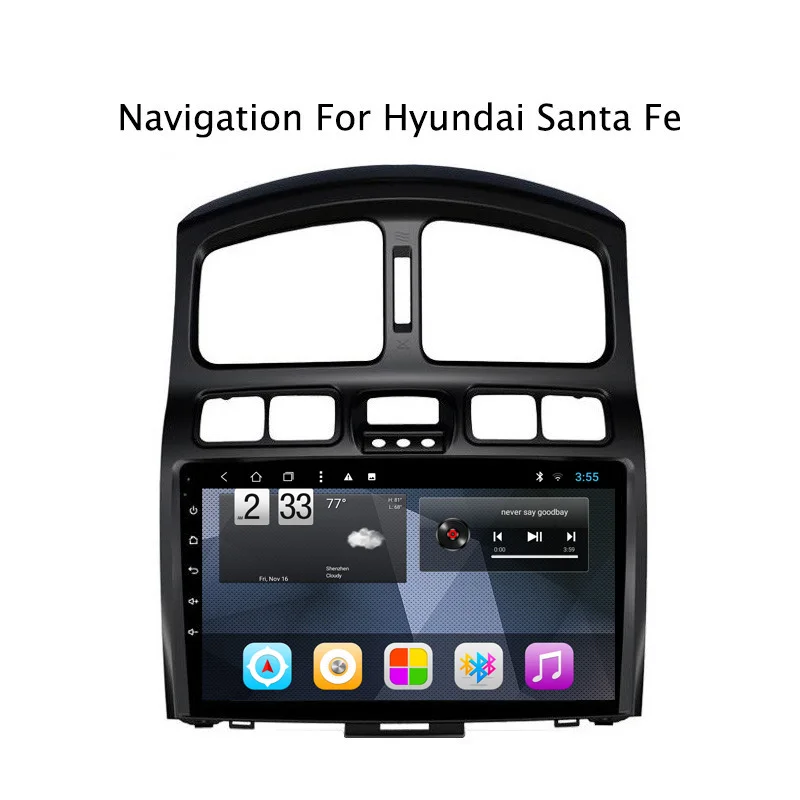 Navitopia четырехядерный Android 8 1 Автомобильная dvd навигационная система для hyundai Santa Fe