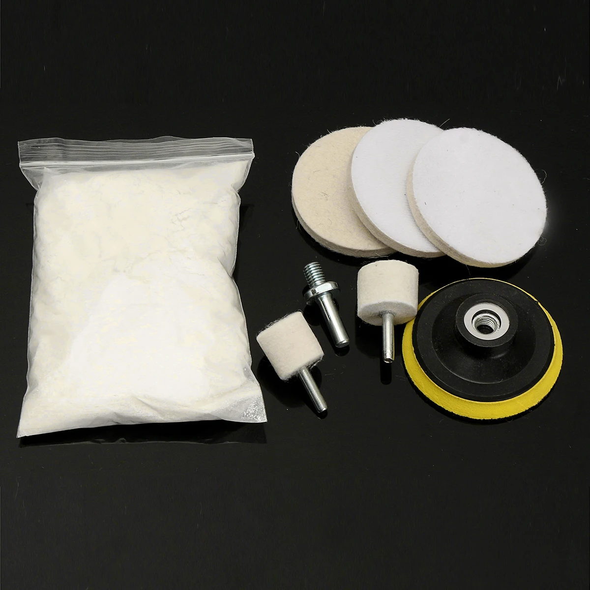 Buy Windscreen Polishing Kit Polishing Pad Powder Wool