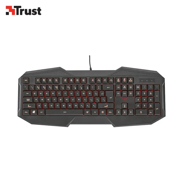Trust 21119 Estandar Alambrico USB прерыватель памяти QWERTY Negro|Клавиатуры| |