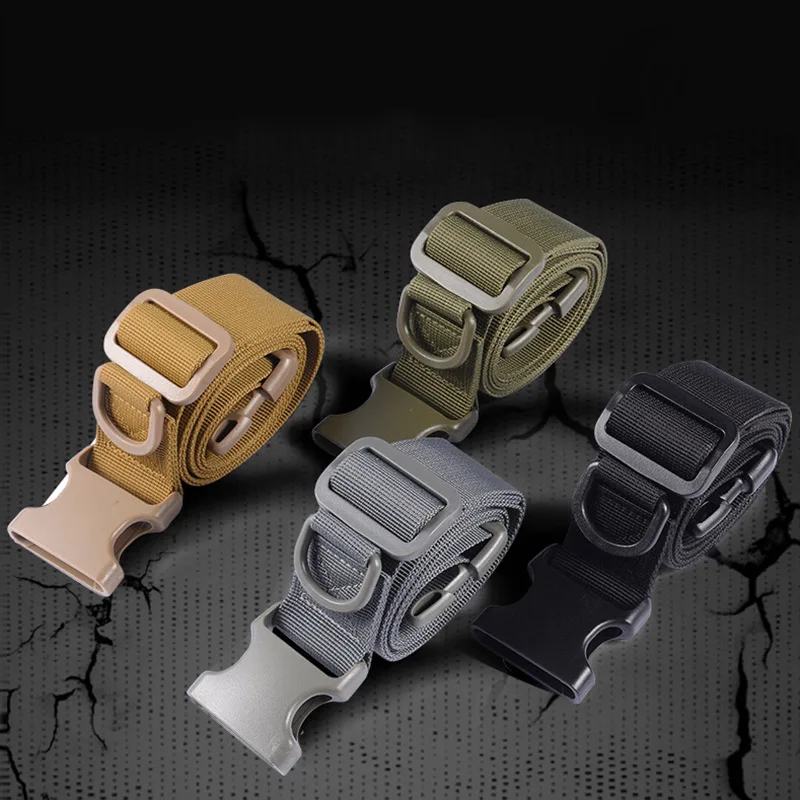 Military Trouser Belt Army Tactical Nylon bing Buckle Strap for