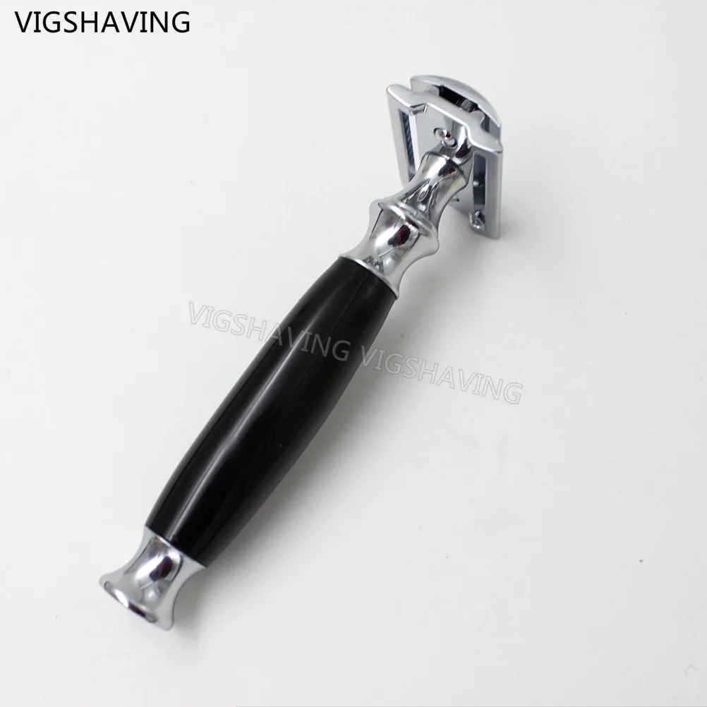 

Black Acrylic Handle Chrome plated Double Edge Safety Men Razor