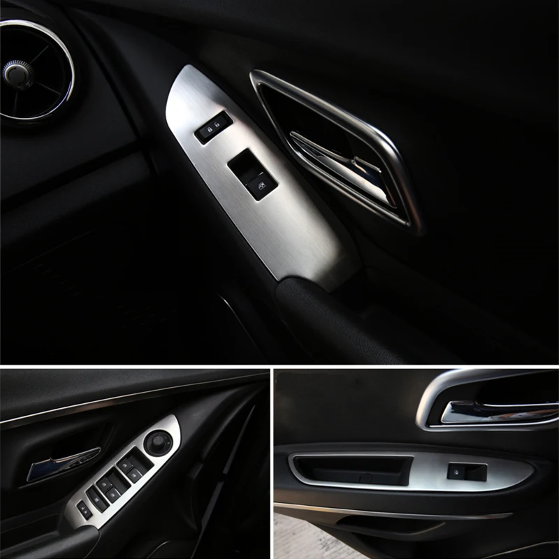 Car Auto Accessories Inner Door Handle Button Trims Window Control