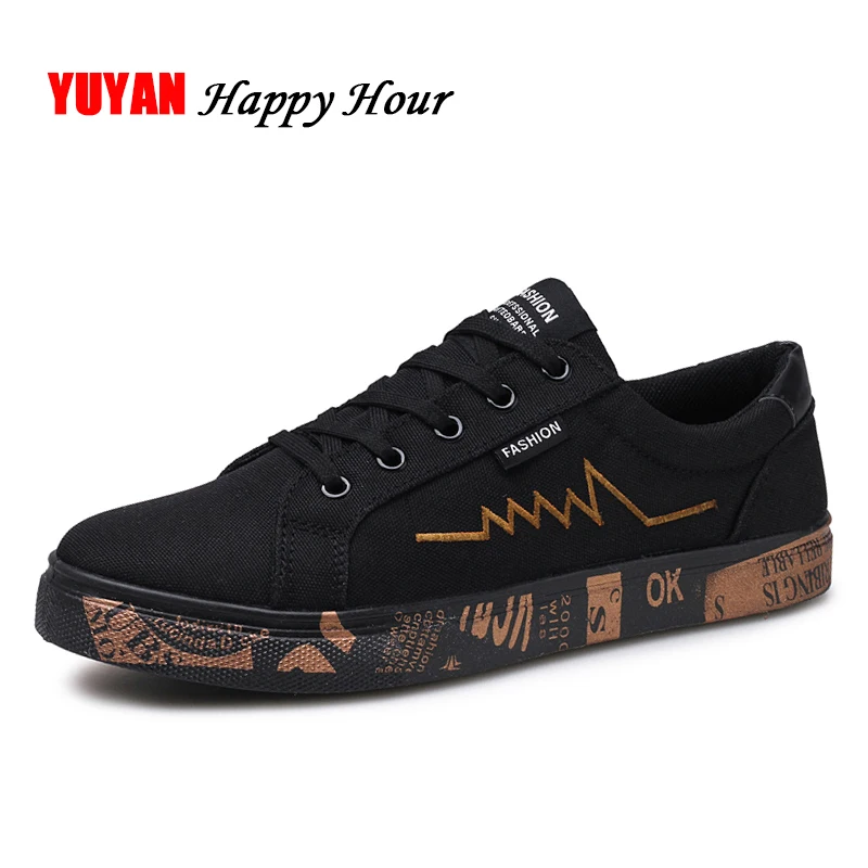 Aliexpress.com : Buy New 2018 Spring Summer Canvas Shoes Men Sneakers Low top Black Shoes Men's