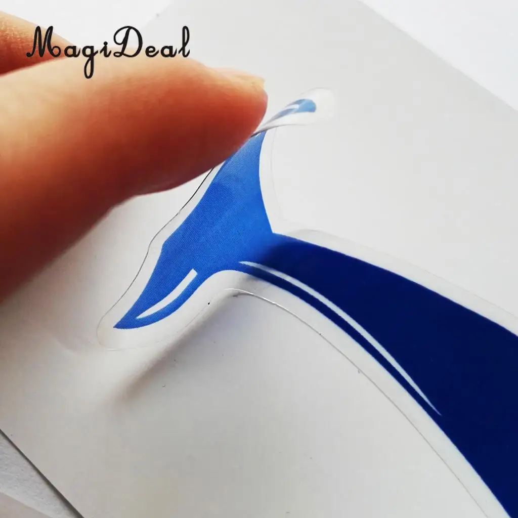 MagiDeal Hot Sale 2Pcs Blue Dolphin Vinyl Decals Stickers for Kayak Canoe Boat Car Surfboard Window Laptops Walls Kayak Stickers