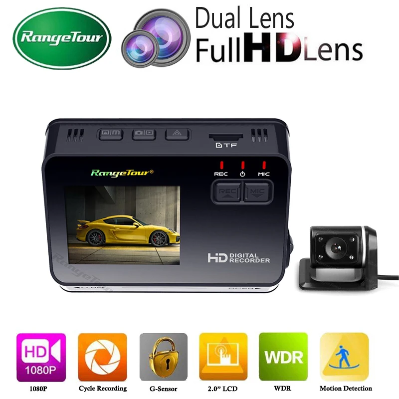 Dual Lens Mini Hidden Car DVR Vehicle Camera B10 Plus Auto Dash Cam