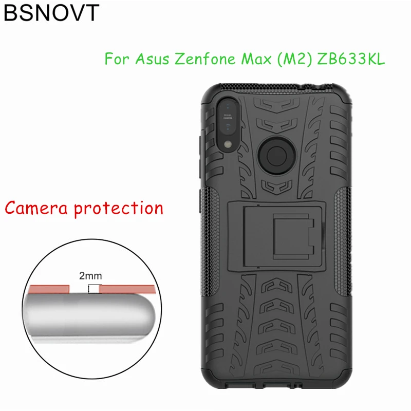 

Asus Zenfone Max (M2) ZB633KL Case Cover Soft TPU Holder Stand Phone Case For Asus Zenfone Max (M2) ZB633KL Funda ZB633KL 6.26"